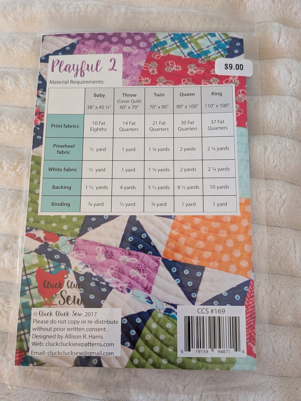 Quilt Pattern And Stabilizer - Picture 3 of 3